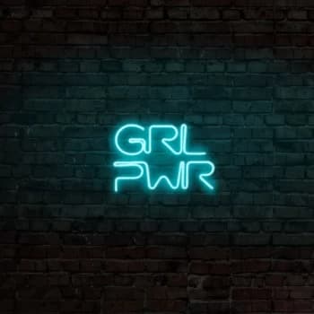 Image of Girl Power - Blue Blue Wall Lamp