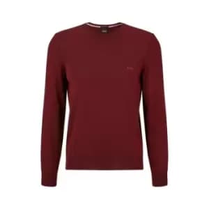 Image of Boss Botto Crew Knit Jumper - Red