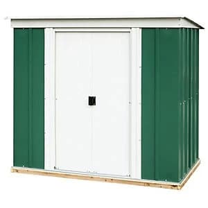 Image of Rowlinson Metal Pent Shed with Floor 6 x 4 ft