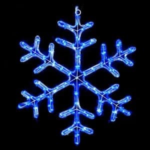 Image of Premier Twinkling Snowflake LED Rope Light
