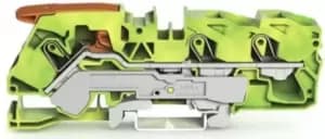 Image of Wago 2116-1307 Terminal Block, Dinrail, 3Ways, 6Awg