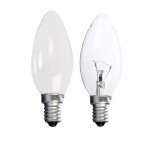 Image of Status 25W Small Edison Screw Candle Bulb - Opal - 10 Pack