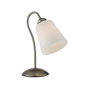 Image of Fan Europe Table Lamp Nickel 21x29cm