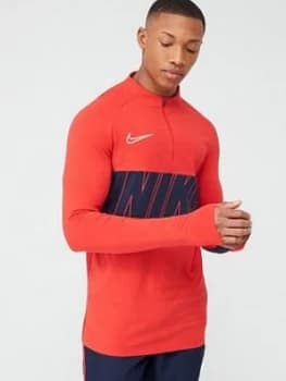 Image of Nike Academy Drill Top - Navy/Red
