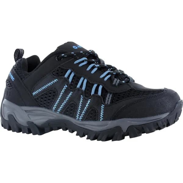Image of Hi Tec Womens Jaguar Lightweight Walking Shoes UK Size 4 (EU 37) Black HIT095-BLACK-4