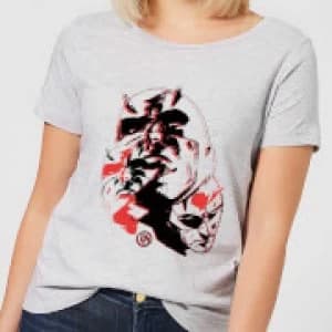 Image of Marvel Knights Daredevil Layered Faces Womens T-Shirt - Grey - L