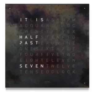 Image of QLOCKTWO Classic Creators Edition Raw Iron Wall Clock 45cm