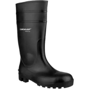 Image of Dunlop FS1600 142PP Unisex Safety Wellington Boots (37 EUR) (Black) - Black
