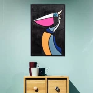 Image of By Pelikan Multicolor Decorative Wooden Wall Accessory