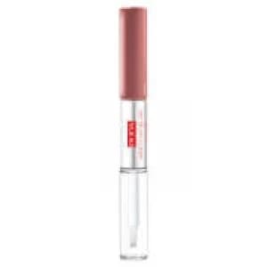 Image of PUPA Made To Last Waterproof Lip Duo - Liquid Lip Colour and Top Coat - Natural Brown 4ml