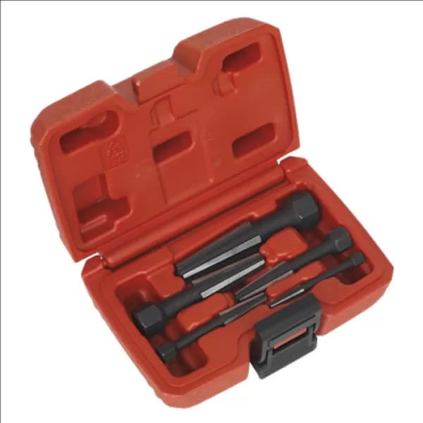 Image of Sealey 5 Piece Double Edge Screw Extractor Set