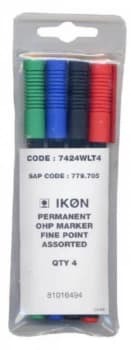 Image of Value Ohp Non-Permanent Fine Assorted PK4
