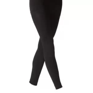 Image of Silky Girls 200 Denier Appearance Fleece Footless Tights (1 Pair) (11-13 Years) (Black)