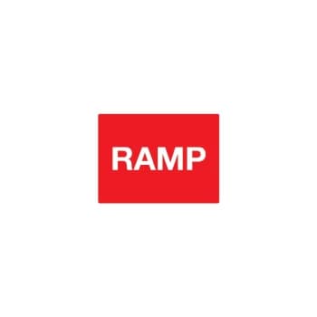 Image of Ramp Post-fix Class 2 Reflective Aluminium Sign - 600 X 450MM