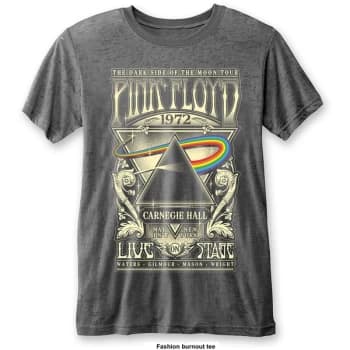 Image of Pink Floyd - Carnegie Hall Unisex Medium T-Shirt - Grey