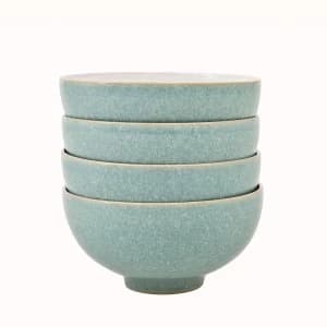 Image of Denby Elements Green 4 Piece Rice Bowl Set