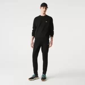 Image of Mens Lacoste Organic Cotton Fleece Trackpants Size 8 - 3XL Black