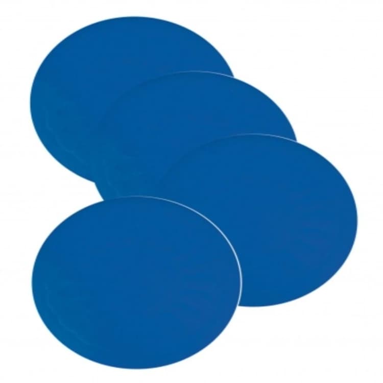 Image of Aidapt 9cm Round Coaster Blue Pack Of 4 Blue