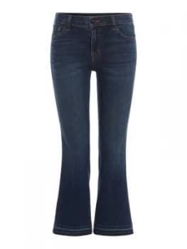 Image of J Brand Selena mid rise crop jean Denim Dark Wash