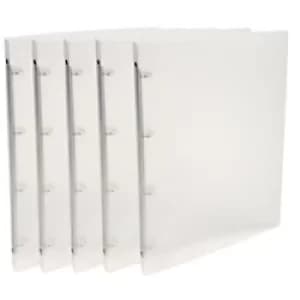 Image of Exacompta Ring Binder Chromaline 51160E Polypropylene A4 4 ring 15mm Transparent Pack of 25