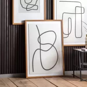 Image of Milford Line Drawing Framed Art Brown