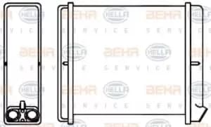 Image of x1 Behr Heat Exchanger 8FH351313-671 Genuine for 8FH 351 312-091 Made in China