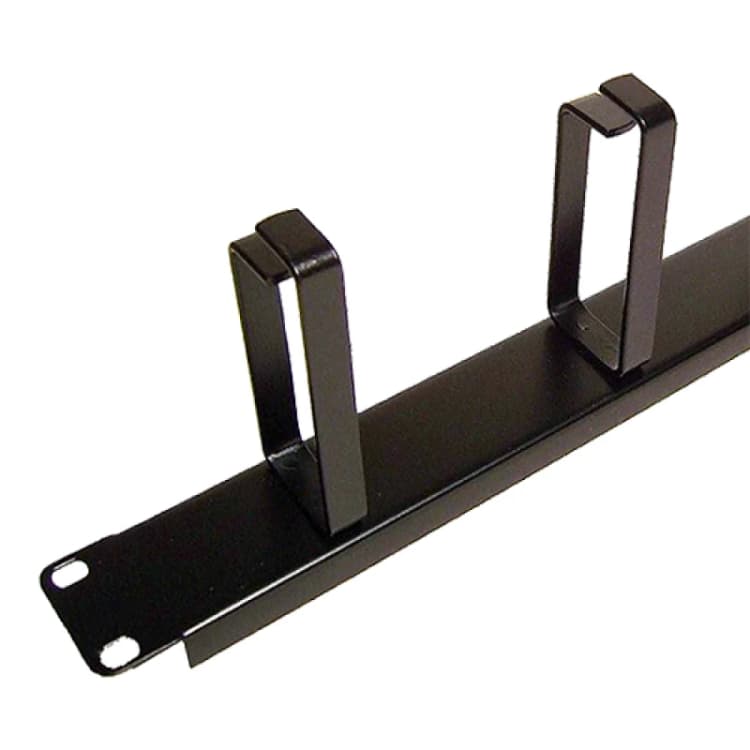Image of Cablenet 1u 5 Ring Cable Management Bar 100mm Rings Black