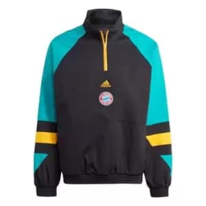 Image of adidas FC Bayern Icon Top Mens - Black / Eqt Green