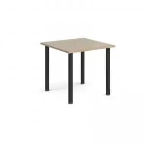 Image of Rectangular Black radial leg meeting table 800mm x 800mm - barcelona