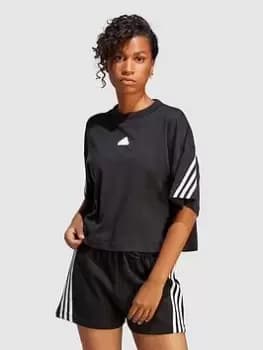 Image of adidas Sportswear Future Icons Sports T-Shirt - Black, Size XL, Women