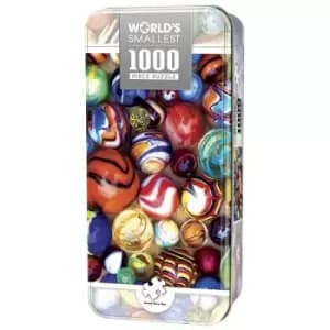 Image of Masterpieces Puzzle Worlds Smallest All My Marbles Tin Box Puzzle 1000 Piece Jigsaw Puzzle