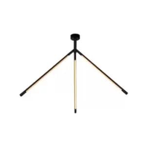 Image of Larissa Lighting - Larissa Argedi Ceiling Light LED 3000K 28W Black