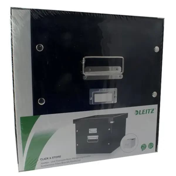 Image of Leitz Leitz Click and Store Suspension File Storage Box A4 Black 60460095 60460095