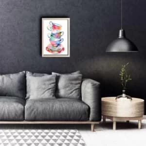 Image of KCT-058 Multicolor Decorative Framed MDF Painting