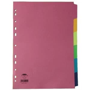 Image of Concord Bright Subject Divider A4 6-Part Ass