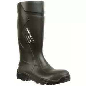 Image of Dunlop Adults Unisex Purofort Plus Full Safety Wellies (7 UK) (Green) - Green