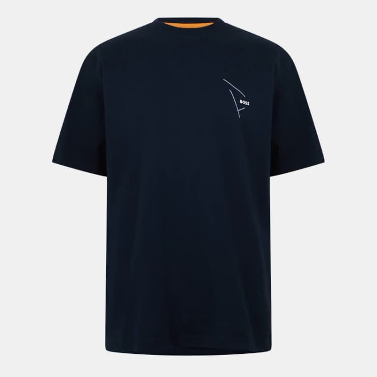 Image of Boss Mens Short Sleeve Polo Shirt Short Sleeve Polos S Blue 54236918350