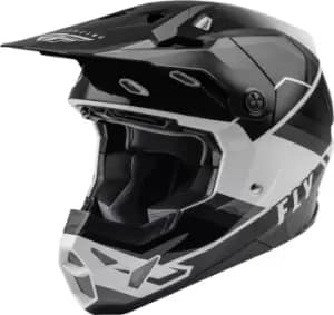 Image of FLY Racing Formula CP Rush Motocross Helmet, black-grey-white, Size 2XL, black-grey-white, Size 2XL