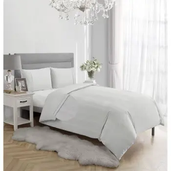 Image of La Residence Jacquard Duvet Cover Set - Grey Spr