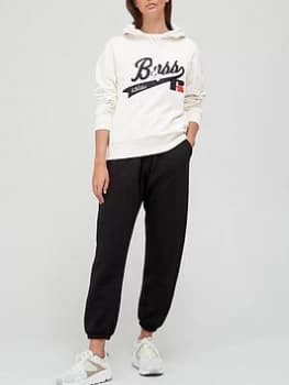 Image of Hugo Boss X Russell Athletic Logo Pullover Hoodie White Size XS Women