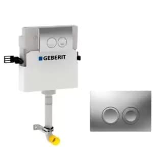 Image of Geberit - Delta 450mm H Concealed Toilet Cistern with Delta 21 Dual Flush Plate