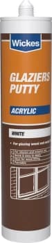 Image of Wickes Glaziers Acrylic Putty - White 310ml