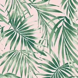 Image of Superfresco Easy Elegant Leaves Wallpaper Pink - 10m