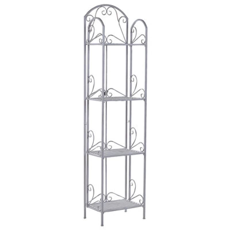Image of Beliani Shelving Unit Valdivia Metal Grey