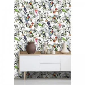 Image of Fresco Amazon Tropical Multi Colour Floral Wallpaper