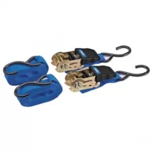 Image of Draper 92769 Ratcheting Tie Down Strap Set (2 Piece)
