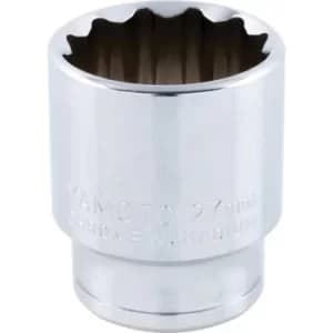 Image of Socket Bi-hexagon 1/2" Square Drive 27MM Chrome Vanadium (12-Point)
