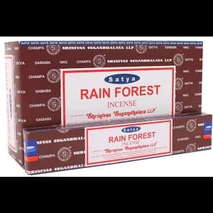 Image of Box of 12 Packs of Rainforest Incense Sticks by Satya