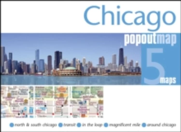 Image of Chicago PopOut Map : Pocket size, pop up, city map of Chicago Sheet map, folded
