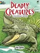 Image of deadly creatures coloring book dover coloring books